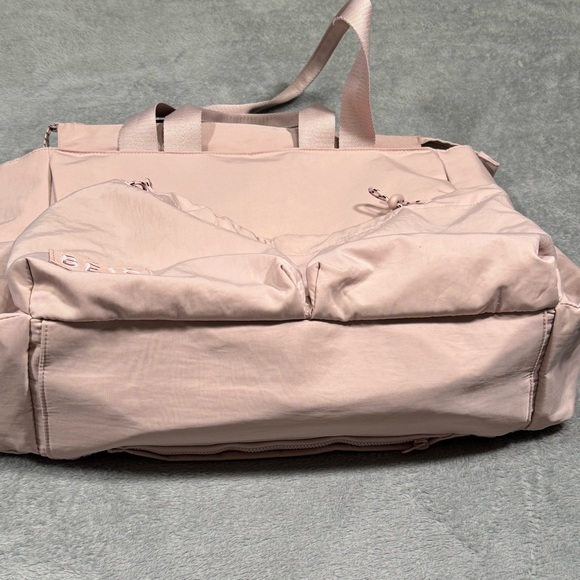 Beis The Sport Carryall Atlas Pink Gym Travel Laptop Tote Multi Pocket Bag - Picture 4 of 14